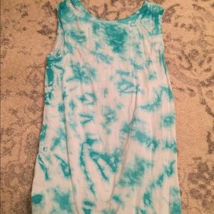 Justice tie dye tank top set